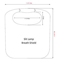 Slit Lamp Breath Shield (1 piece)